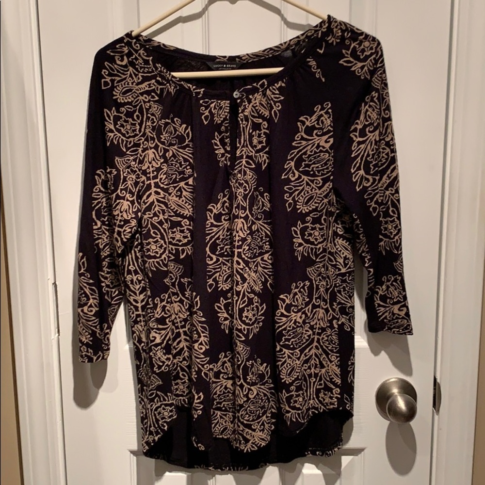 Lucky Brand 3/4 sleeve top